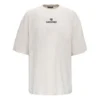 Miesten Balenciaga Alphabet Logo -lyhythihainen paita, harmaa-valkoinen 641614TJVA99054
