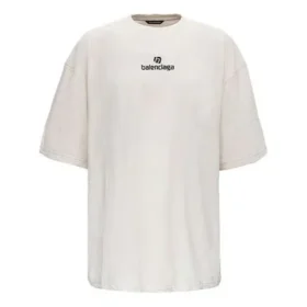 Miesten Balenciaga Alphabet Logo -lyhythihainen paita, harmaa-valkoinen 641614TJVA99054 Miesten Balenciaga Alphabet Logo -lyhythihainen paita, harmaa-valkoinen 641614TJVA99054
