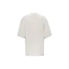 Miesten Balenciaga Alphabet Logo -lyhythihainen paita, harmaa-valkoinen 641614TJVA99054