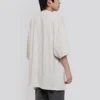 Miesten Balenciaga Alphabet Logo -lyhythihainen paita, harmaa-valkoinen 641614TJVA99054