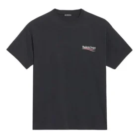 Miesten Balenciaga Alphabet Printing -lyhythihainen paita, musta 641675TIV521070 Miesten Balenciaga Alphabet Printing -lyhythihainen paita, musta 641675TIV521070