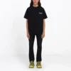 Miesten Balenciaga Alphabet Printing -lyhythihainen paita, musta 641675TIV521070