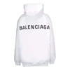 Miesten Balenciaga Back Alphabet -huppari, pitkähihainen, valkoinen 556113TAV379000
