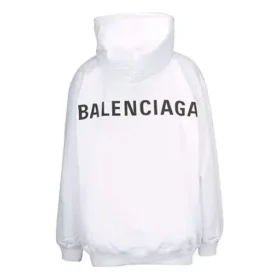 Miesten Balenciaga Back Alphabet -huppari, pitkähihainen, valkoinen 556113TAV379000 Miesten Balenciaga Back Alphabet -huppari, pitkähihainen, valkoinen 556113TAV379000