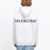 Miesten Balenciaga Back Alphabet -huppari, pitkähihainen, valkoinen 556113TAV379000