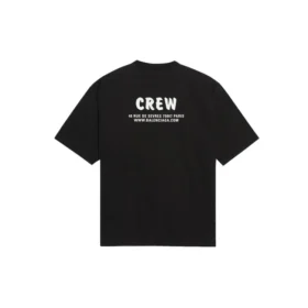 Miesten Balenciaga Crew Alphabet Printing -lyhythihainen paita, musta 620969TIV741070 Miesten Balenciaga Crew Alphabet Printing -lyhythihainen paita, musta 620969TIV741070