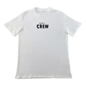 Miesten Balenciaga Crew -paita, painatus, lyhythihainen, valkoinen 620941TIV749040 Miesten Balenciaga Crew -paita, painatus, lyhythihainen, valkoinen 620941TIV749040