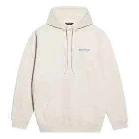 Miesten Balenciaga-fleece, pitkähihainen, kermanvalkoinen 600583TJVA89055 Miesten Balenciaga-fleece, pitkähihainen, kermanvalkoinen 600583TJVA89055
