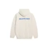 Miesten Balenciaga-fleece, pitkähihainen, kermanvalkoinen 600583TJVA89055