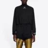 Miesten Balenciaga FW21 Alphabet pitkähihaiset urheiluhousut, musta 661749444B81077