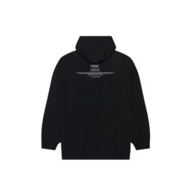 Miesten Balenciaga FW21 Boxy Loose -huppari, pitkähihainen, musta 651799TJV910107 Miesten Balenciaga FW21 Boxy Loose -huppari, pitkähihainen, musta 651799TJV910107