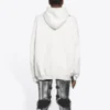 Miesten Balenciaga FW21 Hi My Name Is -kirjainkuvioiset pitkähihaiset valkoiset 651799TKVF29081