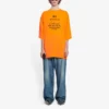 Miesten Balenciaga FW21 HI MY NAME IS WIDE FIT Alphabet Printing Retro Knit Short Sleeve Orange 661715TKVH57513