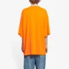 Miesten Balenciaga FW21 HI MY NAME IS WIDE FIT Alphabet Printing Retro Knit Short Sleeve Orange 661715TKVH57513