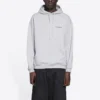 Miesten Balenciaga FW21 -logopainatus, pitkähihainen, harmaa 600583TIV841167