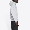 Miesten Balenciaga FW21 -logopainatus, pitkähihainen, harmaa 600583TIV841167