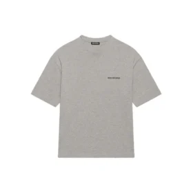 Miesten Balenciaga FW21 -logopainatus, retro, lyhythihainen, harmaa 612966TIVG51167 Miesten Balenciaga FW21 -logopainatus, retro, lyhythihainen, harmaa 612966TIVG51167