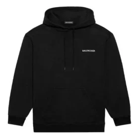 Miesten Balenciaga FW21 -logopainettu pitkähihainen paita, musta 600583TIV841070 Miesten Balenciaga FW21 -logopainettu pitkähihainen paita, musta 600583TIV841070