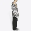Miesten Balenciaga FW21 olkapäät paljastava takki, harmaa 663004TKLD41240