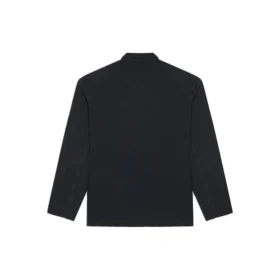 Miesten Balenciaga FW21 Retro Knit Large -takki, musta 662388TAV041000 Miesten Balenciaga FW21 Retro Knit Large -takki, musta 662388TAV041000