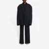 Miesten Balenciaga FW21 Retro Knit Large -takki, musta 662388TAV041000
