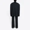 Miesten Balenciaga FW21 Retro Knit Large -takki, musta 662388TAV041000