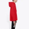 Miesten Balenciaga FW21 väljä logopaita, huppu, pitkähihainen, punainen 600583TIV846540