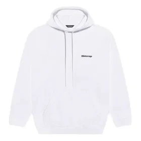 Miesten Balenciaga-huppari, vapaa-ajan, puhdasta puuvillaa, valkoinen 570811TJV859040 Miesten Balenciaga-huppari, vapaa-ajan, puhdasta puuvillaa, valkoinen 570811TJV859040