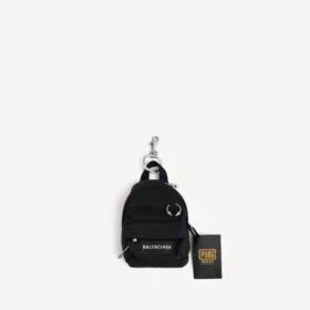 Miesten Balenciaga i PUBG i PUBGM Explorer Micro -reppukoriste/avaimenperä, musta