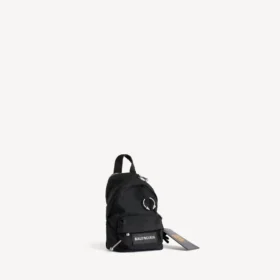 Miesten Balenciaga i PUBG i PUBGM Explorer Micro -reppukoriste/avaimenperä, musta