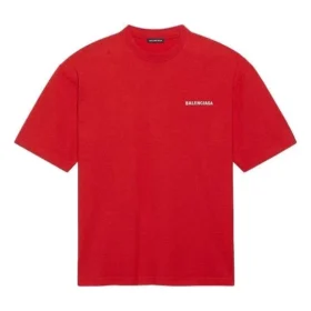 Miesten Balenciaga Large Logo Retro lyhythihainen paita, punainen 612966TIVG56540 Miesten Balenciaga Large Logo Retro lyhythihainen paita, punainen 612966TIVG56540