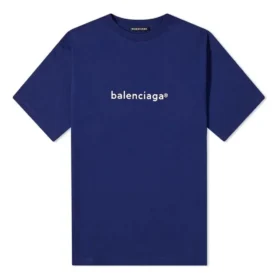 Miesten Balenciaga Logo Alphabet -lyhythihainen paita, sininen, 612966TIV541195 Miesten Balenciaga Logo Alphabet -lyhythihainen paita, sininen, 612966TIV541195