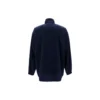 Miesten Balenciaga-logolla varustettu vetoketjullinen pystykaulustakki, sininen 622002TIO508065