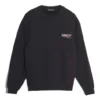 Miesten Balenciaga-logopainatus, pitkähihainen, musta 556147TBV141000