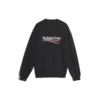Miesten Balenciaga-logopainatus, pitkähihainen, musta 556147TBV141000
