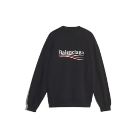 Miesten Balenciaga-logopainatus, pitkähihainen, musta 556147TBV141000 Miesten Balenciaga-logopainatus, pitkähihainen, musta 556147TBV141000