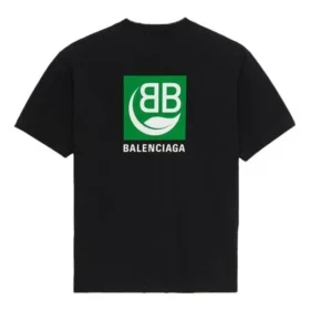 Miesten Balenciaga-logopainettu lyhythihainen paita, musta 594579THV631000 Miesten Balenciaga-logopainettu lyhythihainen paita, musta 594579THV631000