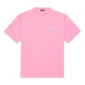Miesten Balenciaga-logopainettu lyhythihainen paita, vaaleanpunainen 641675TJVF75713 Miesten Balenciaga-logopainettu lyhythihainen paita, vaaleanpunainen 641675TJVF75713