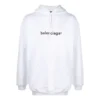 Miesten Balenciaga-logopulloveri, oversize, valkoinen 570811TIV559040