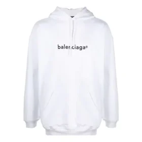 Miesten Balenciaga-logopulloveri, oversize, valkoinen 570811TIV559040 Miesten Balenciaga-logopulloveri, oversize, valkoinen 570811TIV559040