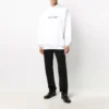 Miesten Balenciaga-logopulloveri, oversize, valkoinen 570811TIV559040