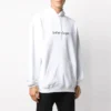 Miesten Balenciaga-logopulloveri, oversize, valkoinen 570811TIV559040