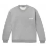 Miesten Balenciaga Micro Mark -kirjainkuvioinen pyöreäkaulainen villapaita, harmaa 556147TBV141300
