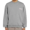 Miesten Balenciaga Micro Mark -kirjainkuvioinen pyöreäkaulainen villapaita, harmaa 556147TBV141300