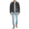Miesten Balenciaga Micro Mark -kirjainkuvioinen pyöreäkaulainen villapaita, harmaa 556147TBV141300