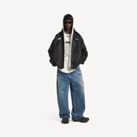 Miesten Balenciaga | NBA-yhteistyömalli Coach-takki, musta