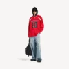 Miesten Balenciaga | NBA-yhteistyömalli, oversized-mitoitettu pitkähihainen T-paita, väri: punainen/monivärinen Miesten Balenciaga | NBA-yhteistyömalli, oversized-mitoitettu pitkähihainen T-paita, väri: punainen/monivärinen