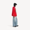 Miesten Balenciaga | NBA-yhteistyömalli, oversized-mitoitettu pitkähihainen T-paita, väri: punainen/monivärinen Miesten Balenciaga | NBA-yhteistyömalli, oversized-mitoitettu pitkähihainen T-paita, väri: punainen/monivärinen