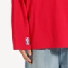 Miesten Balenciaga | NBA-yhteistyömalli, oversized-mitoitettu pitkähihainen T-paita, väri: punainen/monivärinen Miesten Balenciaga | NBA-yhteistyömalli, oversized-mitoitettu pitkähihainen T-paita, väri: punainen/monivärinen