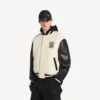 Miesten Balenciaga | NBA-yhteistyömalli, varsity-takki, väri ivory Miesten Balenciaga | NBA-yhteistyömalli, varsity-takki, väri ivory